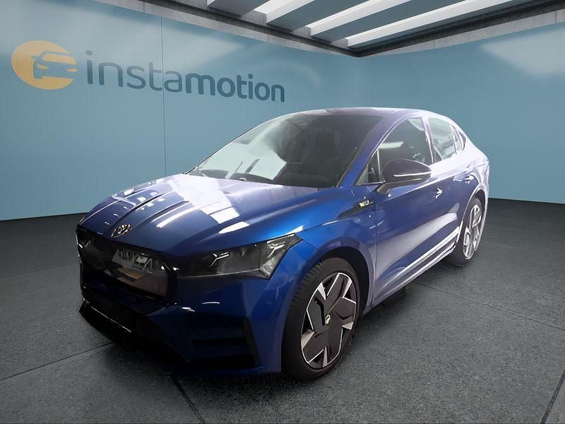 Blau Gebraucht 2023 Skoda Enyaq iV RS SUV | 37.949 € (Guter Preis) - Bild 1/4