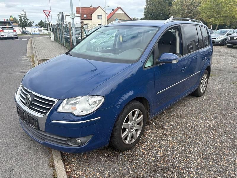Blau Gebraucht 2008 VW Touran Highline Van / Kleinbus | 2.690 € (Superpreis) - Bild 1/4