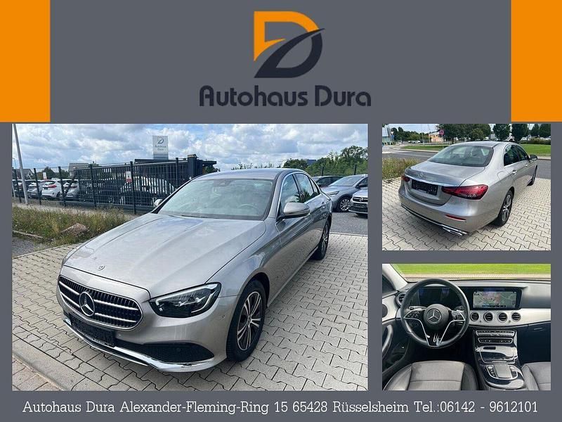 Mojavesilber metalliclack (metallic) Gebraucht 2021 Mercedes E220 Avantgarde Limousine | 35.950 € (Fairer Preis) - Bild 1/4