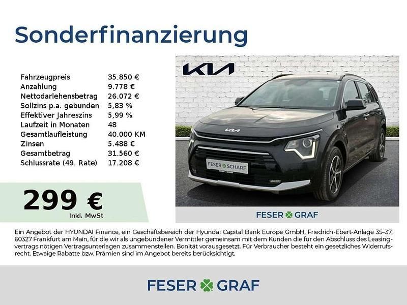 Auroraschwarz Gebraucht 2025 Kia Niro Comfort SUV | 35.850 € (Superpreis) - Bild 1/4