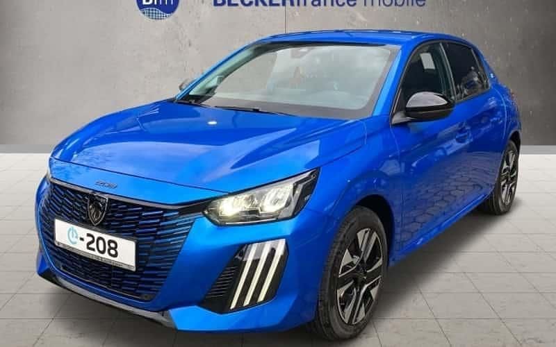 Vertigo blau (metallic) Gebraucht 2024 Peugeot e-208 Style Kleinwagen | 24.390 € (Fairer Preis) - Bild 1/4