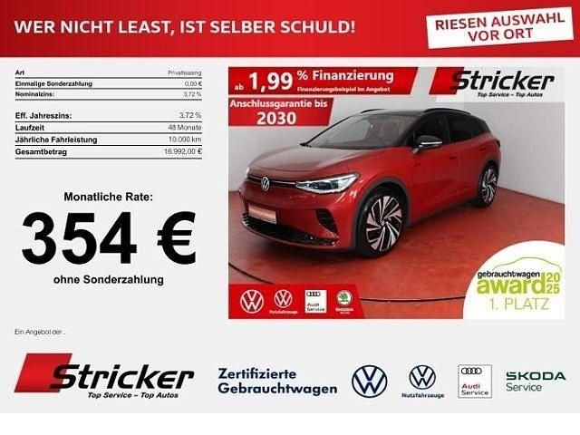 Kings red metallic (metallic) Gebraucht 2025 VW ID.4 GTX SUV | 40.949 € (Superpreis) - Bild 1/4