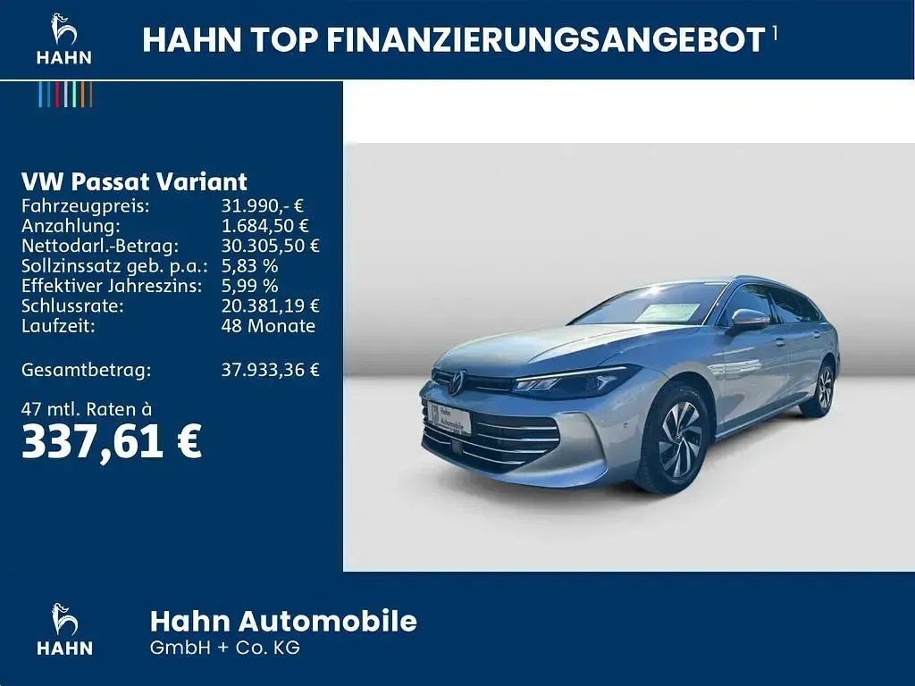 Gebraucht VW Passat Business 150 PS (110 kW) 2024 Oyster silver metallic Kombi