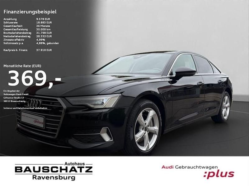 Mythosschwarz (schwarz) Gebraucht 2021 Audi A6 Sport Limousine | 37.910 € (Fairer Preis) - Bild 1/4