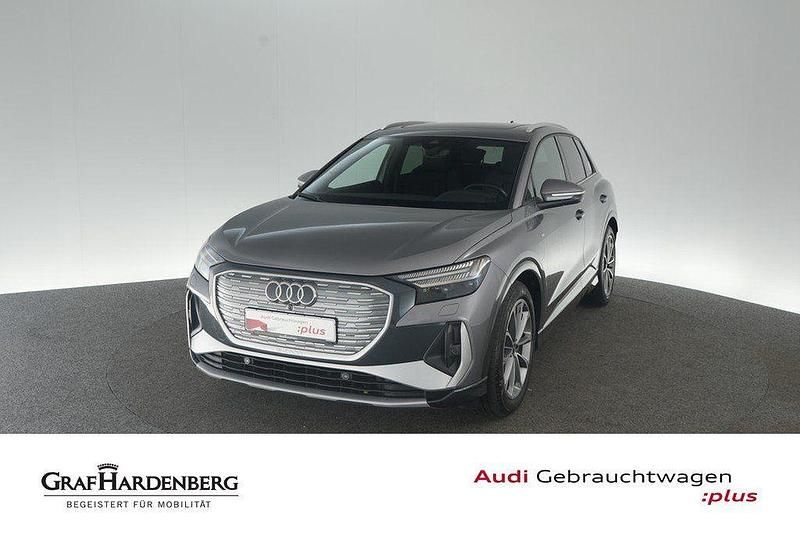 Taifungrau metallic Gebraucht 2023 Audi Q4 e-tron Ambiente SUV | 38.930 € (Etwas zu teuer) - Bild 1/4