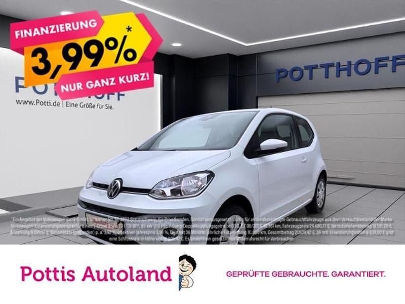 Weiss Gebraucht 2021 VW up! move up! Kleinwagen | 9.477 € (Fairer Preis) - Bild 1/4