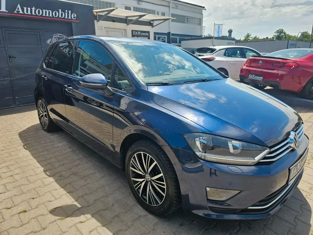 Gebraucht VW Golf Sportsvan Allstar 110 PS (80 kW) 2016 Blau Van / Kleinbus