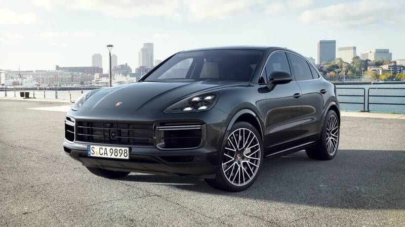 Chromitschwarzmetallic Gebraucht 2022 Porsche Cayenne Turbo SUV | 119.900 € - Bild 1/4