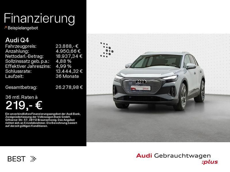 Grau Gebraucht 2022 Audi Q4 e-tron Sport SUV | 23.888 € (Fairer Preis) - Bild 1/4