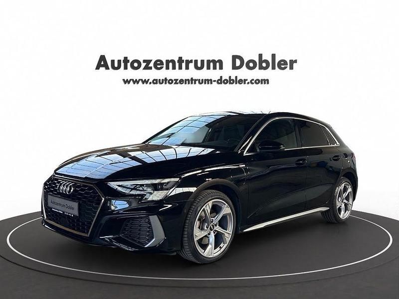 Schwarz Gebraucht 2022 Audi A3 Sportback e-tron S-Line Limousine | 27.440 € (Fairer Preis) - Bild 1/4