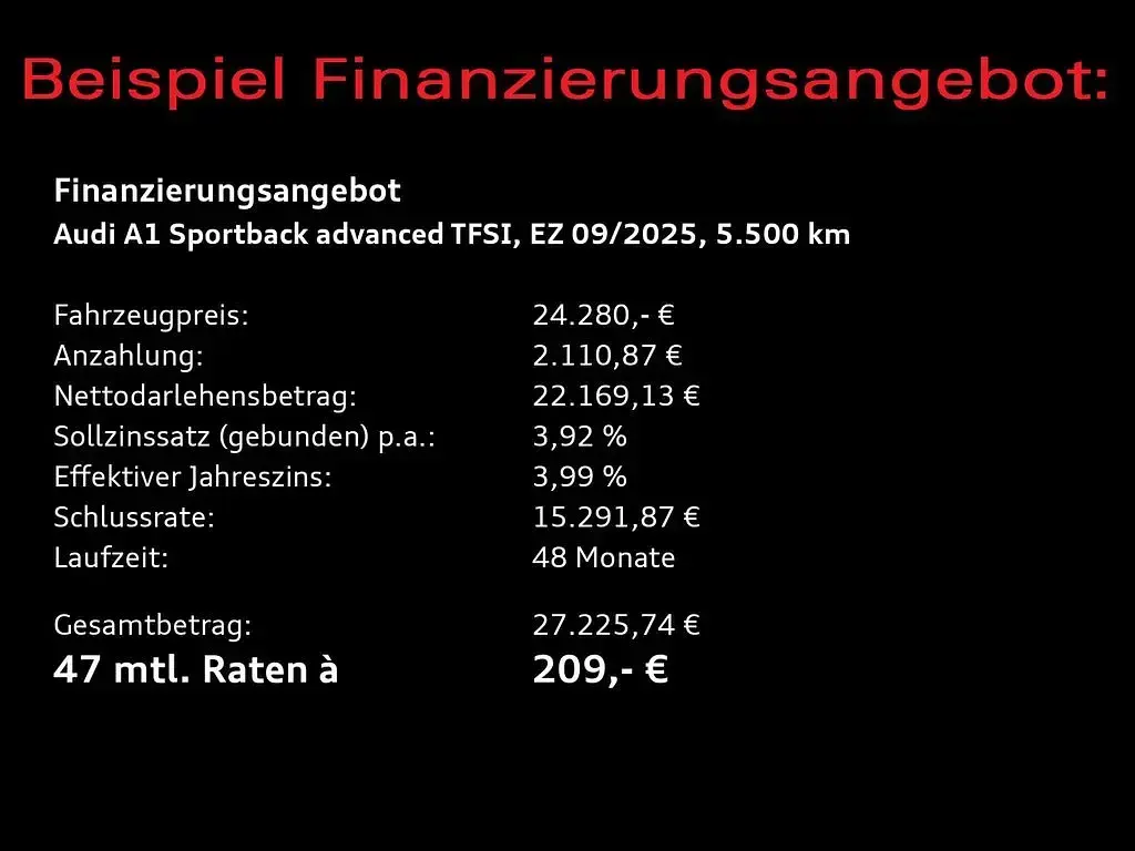 Gebraucht Audi A1 Sportback Advanced Plus 116 PS (85 kW) 2025 Chronosgrau metallic Kleinwagen