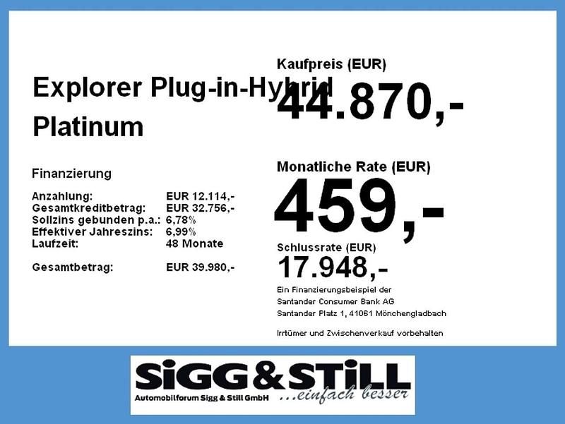 Gebraucht Ford Explorer Hybrid Platinum 457 PS (336 kW) 2021 Starweiß metallic SUV