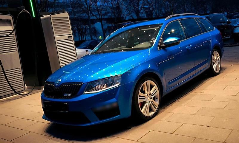 Gebraucht Skoda Octavia RS 184 PS (135 kW) 2014 Blau Kleinwagen