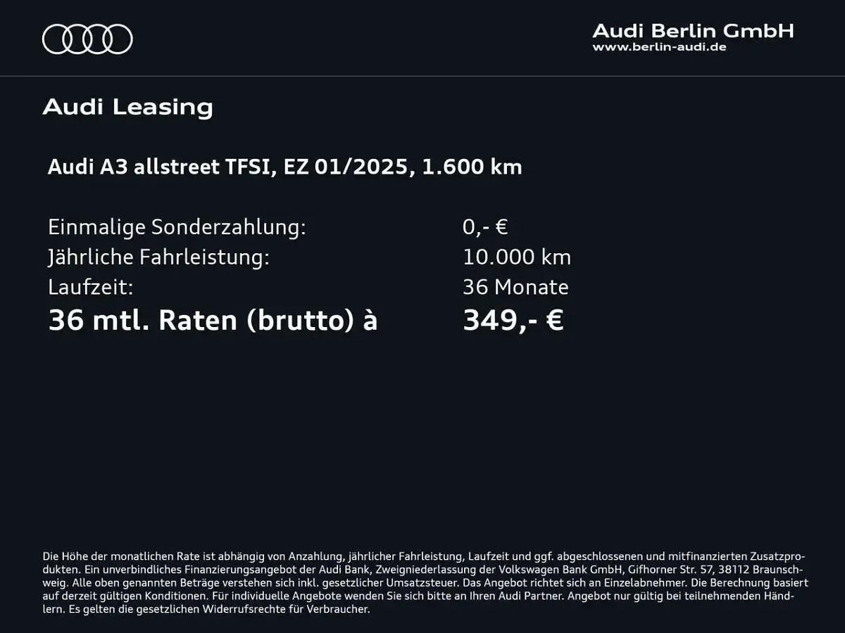 Gebraucht Audi A3 Ambiente 150 PS (110 kW) 2025 Progressivrot metallic Kombi