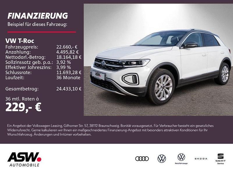 Gebraucht VW T-Roc Style 150 PS (110 kW) 2022 Pure white SUV