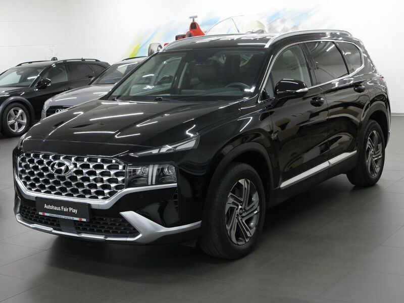 Schwarz Gebraucht 2021 Hyundai Santa Fe SUV | 33.390 € - Bild 1/4