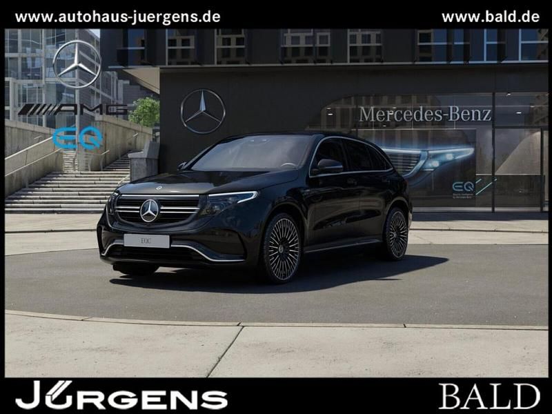 Metalliclack obsidianschwarz m Gebraucht 2022 Mercedes EQC400 AMG line SUV | 37.480 € (Fairer Preis) - Bild 1/4