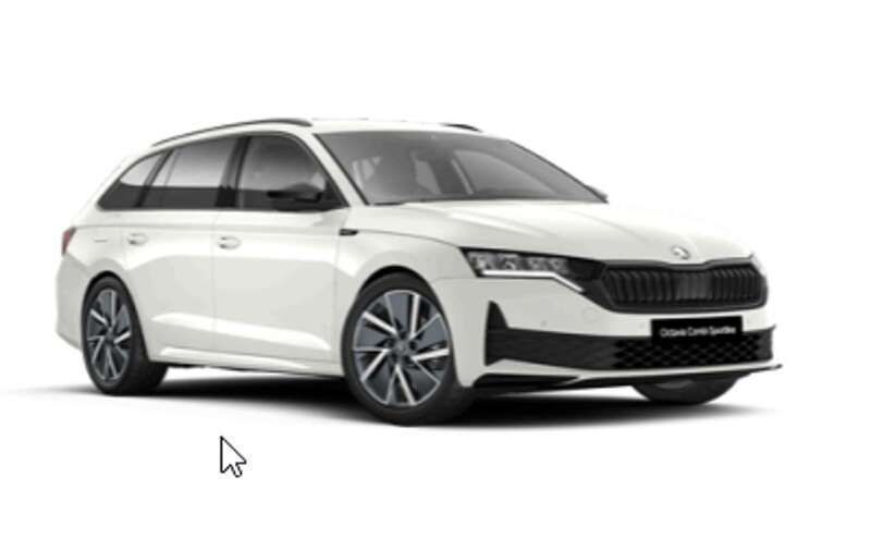 Weiß (candyweiss) Neu 2025 Skoda Octavia SportLine Kombi | 41.460 € - Bild 1/4