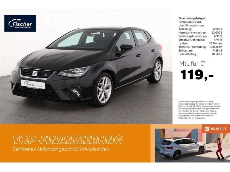 Schwarz Gebraucht 2021 Seat Ibiza FR Limousine | 16.980 € (Fairer Preis) - Bild 1/4