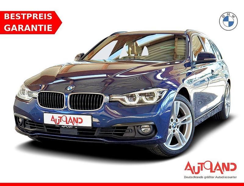 Blau Gebraucht 2018 BMW 330 Advantage Kombi | 22.990 € (Teuer) - Bild 1/4