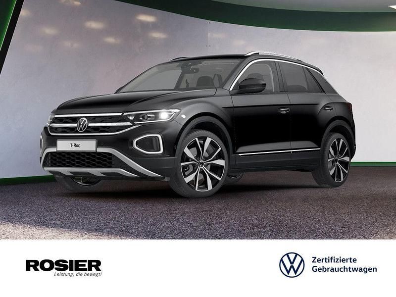 Schwarz / deep black Gebraucht 2022 VW T-Roc Style SUV | 25.880 € (Superpreis) - Bild 1/4