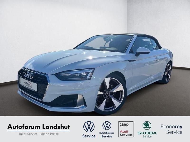 Weiss gletscherweiß Gebraucht 2022 Audi A5 Cabriolet S-Line Cabrio | 38.490 € (Guter Preis) - Bild 1/4