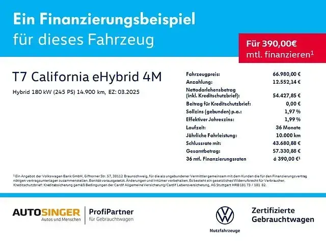 Gebraucht VW California California 245 PS (180 kW) 2025 Van