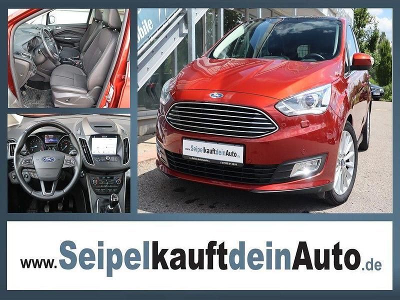 Rot Gebraucht 2017 Ford C-MAX Titanium Van / Kleinbus | 10.795 € (Fairer Preis) - Bild 1/2