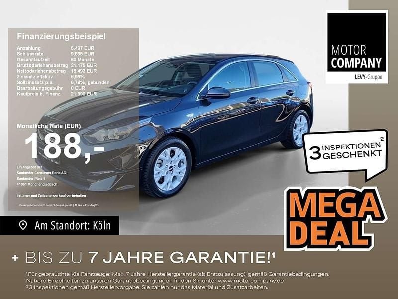 (1k) zilinaschwarz met. Gebraucht 2025 Kia Ceed Vision Limousine | 21.990 € (Superpreis) - Bild 1/4
