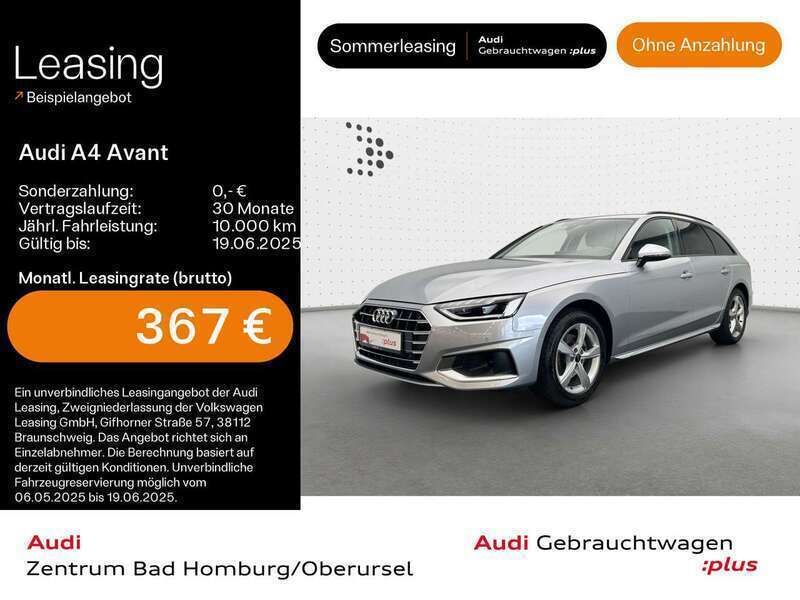 Florettsilber metallic Gebraucht 2023 Audi A4 Advanced Plus Kombi | 34.780 € (Etwas zu teuer) - Bild 1/4