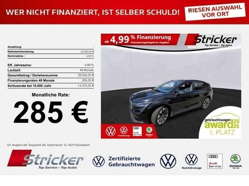 Schwarzmagic perleffekt (metallic) Gebraucht 2021 Skoda Enyaq iV Lodge SUV | 23.949 € (Fairer Preis) - Bild 1/3