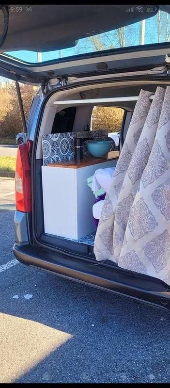 Gebraucht Peugeot Partner 75 PS (55 kW) 2008 Blau Van / Kleinbus