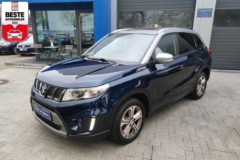 Blau (blaumet.) Gebraucht 2017 Suzuki Vitara SUV | 14.480 € (Superpreis) - Bild 1/4
