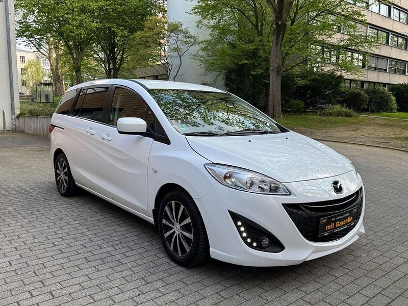 Gebraucht Mazda 5 Center-Line 116 PS (85 kW) 2011 Weiß Van / Kleinbus