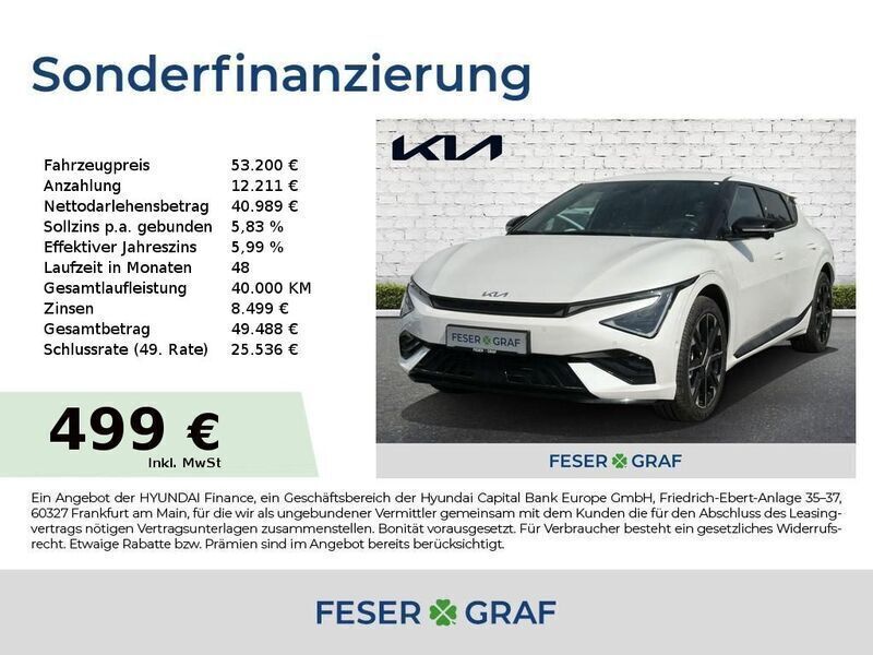 Weiß Neu 2025 Kia EV6 GT-Line SUV | 53.200 € (Superpreis) - Bild 1/4