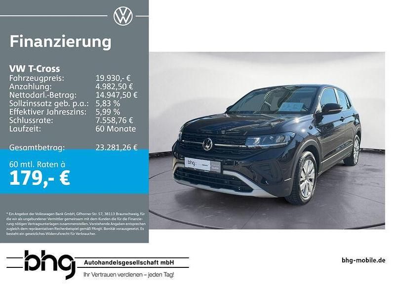 Gebraucht VW T-Cross 95 PS (69 kW) 2025 Schwarz SUV