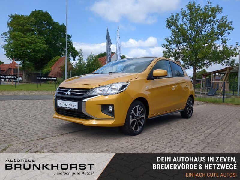 Gelb Gebraucht 2021 Mitsubishi Space Star Select+ Kleinwagen | 12.990 € (Guter Preis) - Bild 1/3