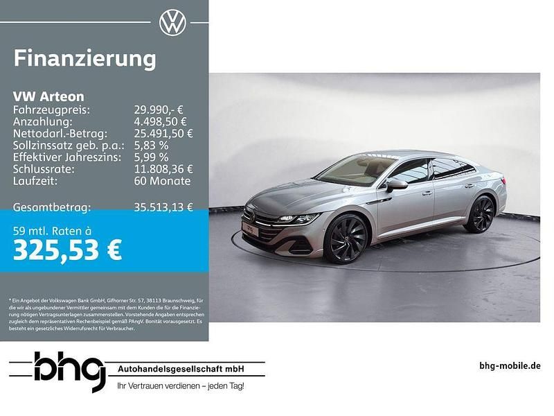 Silber Gebraucht 2021 VW Arteon R-line Coupé | 29.990 € (Fairer Preis) - Bild 1/4
