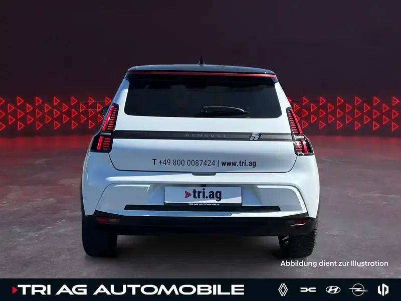 Gebraucht Renault R5 Komfort 110 kW (150 PS) 2024 Perlmuttweiß  dach blackpearl schwarz Kleinwagen