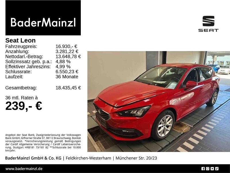Rot Gebraucht 2021 Seat Leon Style Limousine | 16.930 € (Fairer Preis) - Bild 1/3