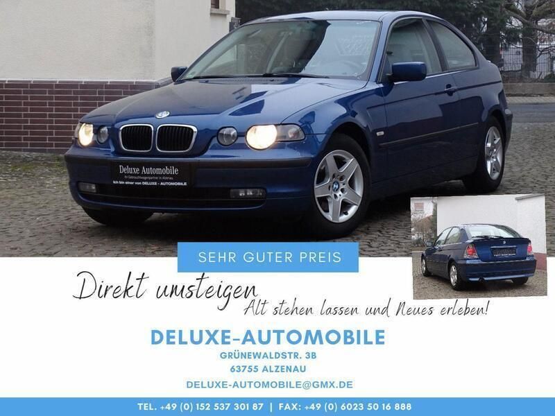 Blau Gebraucht 2003 BMW 316 Compact Advantage Kleinwagen | 1.950 € (Fairer Preis) - Bild 1/3