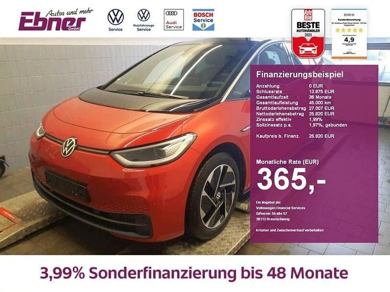 Gebraucht VW ID.3 Design 150 kW (204 PS) 2022 Kings red metallic/schwarz Kleinwagen