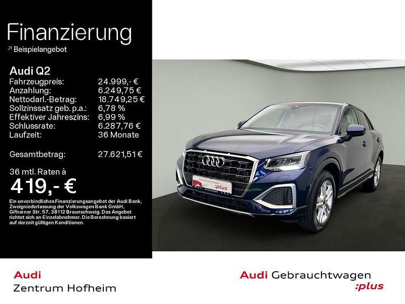 Navarrablau metallic Gebraucht 2024 Audi Q2 Advanced Plus SUV | 24.999 € (Fairer Preis) - Bild 1/4