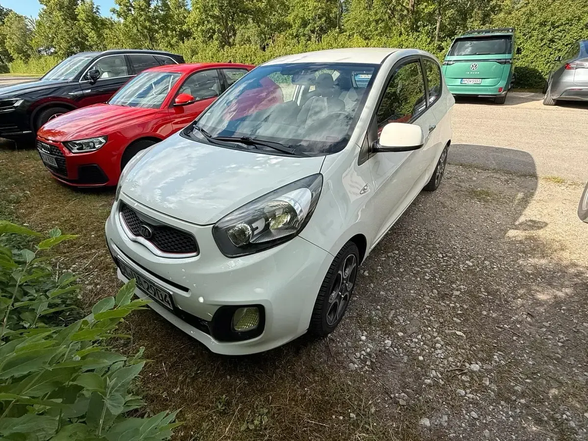 Gebraucht Kia Picanto 69 PS (50 kW) 2014 Weiß Kleinwagen