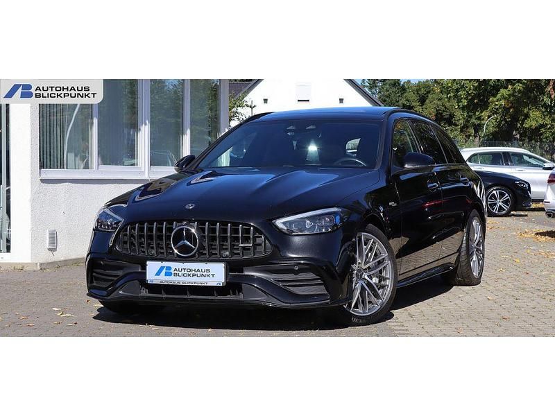 Obsidianschwarz (metallic) Gebraucht 2023 Mercedes C43 AMG Kombi | 51.880 € (Guter Preis) - Bild 1/4