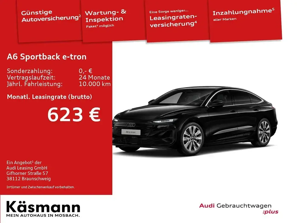 Gebraucht Audi A6 e-tron S-Line 269 kW (367 PS) 2025 Schwarz Limousine