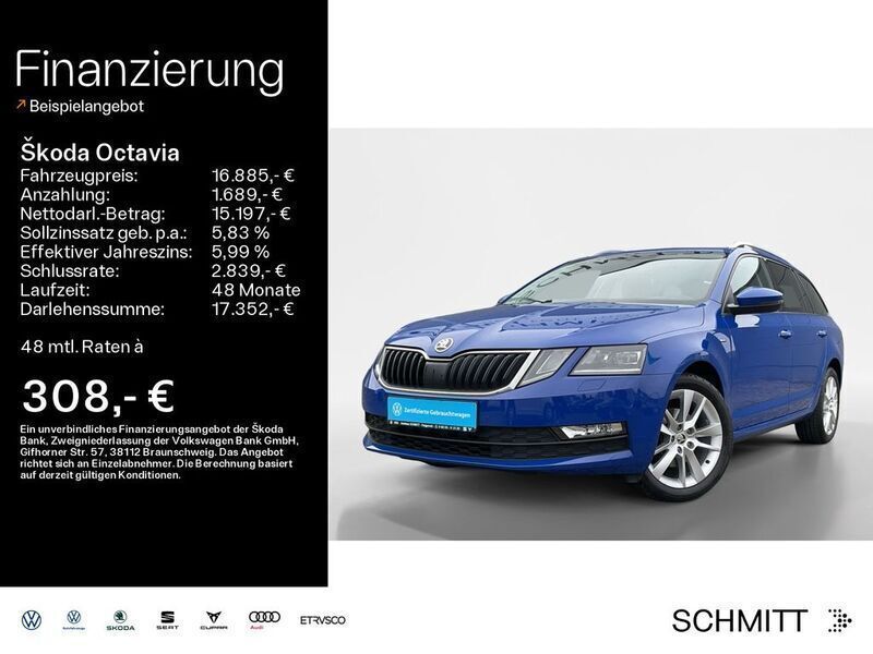 Blau Gebraucht 2018 Skoda Octavia Ambition Kombi | 16.885 € (Etwas zu teuer) - Bild 1/4
