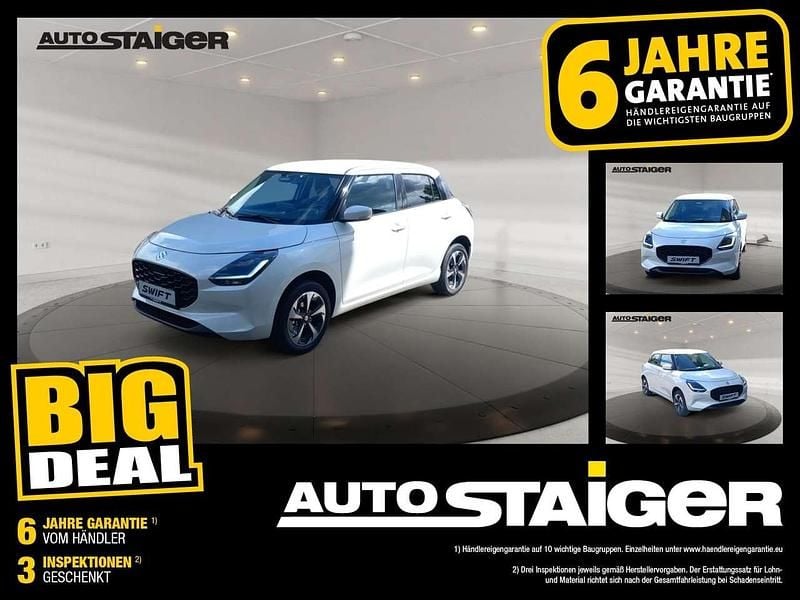 Pure white / mineral grey Neu 2025 Suzuki Swift Comfort Kleinwagen | 18.790 € - Bild 1/4