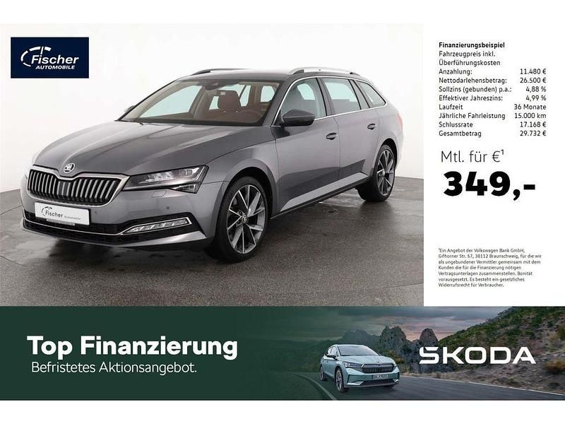 Graphitegraumetallic Gebraucht 2023 Skoda Superb Style Kombi | 37.980 € - Bild 1/4