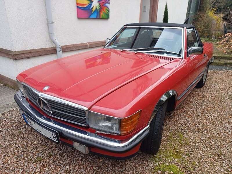 Rot Gebraucht 1988 Mercedes SL420 Cabrio | 39.500 € - Bild 1/4